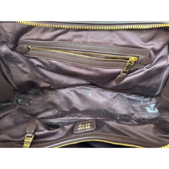 Miu Miu Beau Logo-Debossed Leather Bag Coffee Brown - Picture 10 of 10